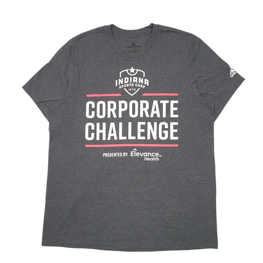 Mens Grey Adidas Amplifier Tee Indiana Sports Corp Short Sleeve T Shirt