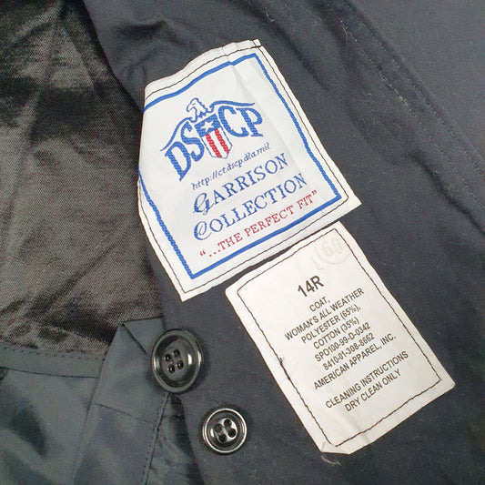 Womens Black DSCP U.S Military Raincoat Coat