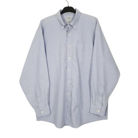 Mens Blue L.L.Bean Long Sleeve Shirt