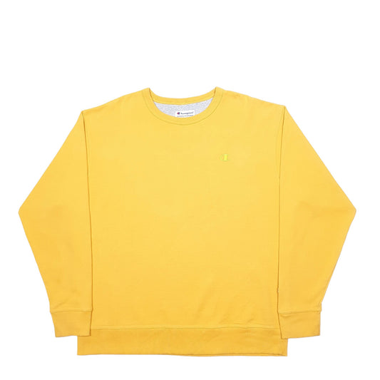 Mens Yellow Champion Crewneck Jumper