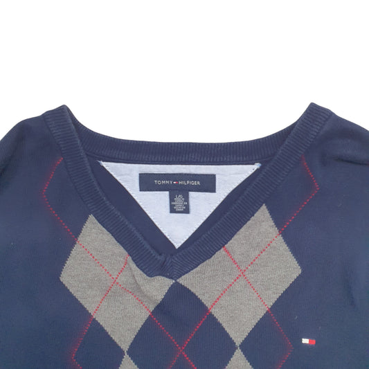 Mens Navy Tommy Hilfiger Crewneck Jumper