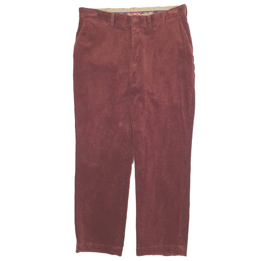 Mens Burgundy Polo Ralph Lauren Corduroy Trousers