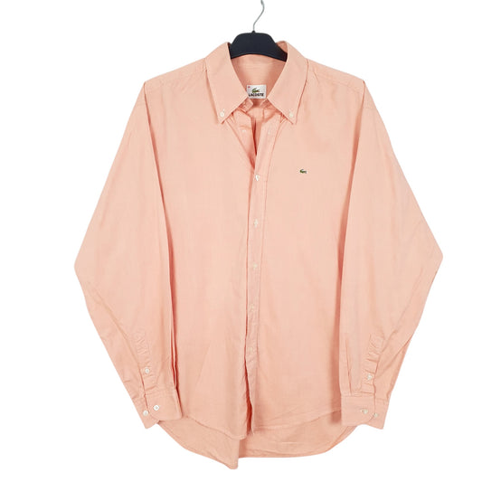 Mens Pink Lacoste Long Sleeve Shirt