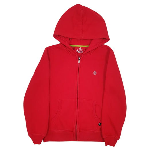 Mens Red Karls Full Zip Jumper