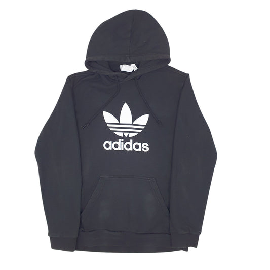 Mens Black Adidas Hoodie Jumper