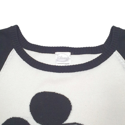 Womens Cream Disney Knit Mickey Mouse Crewneck Jumper