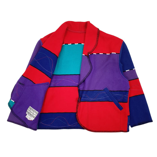 Mens Purple Cindy Owingo Designs Vintage Made In USA Coat