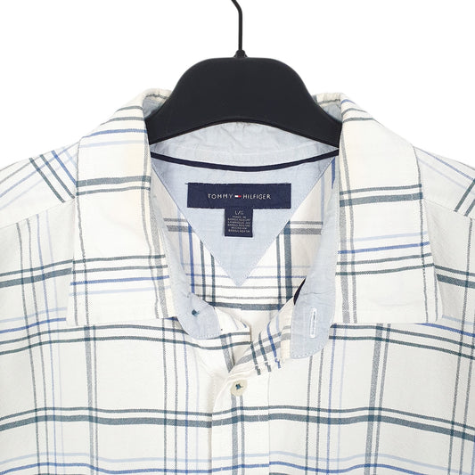 Mens White Tommy Hilfiger Short Sleeve Shirt