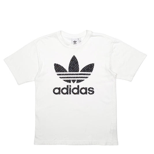Mens White Adidas Spellout Short Sleeve T Shirt
