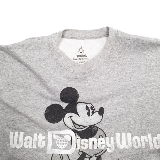 Mens Grey Disney Mickey Mouse Crewneck Jumper