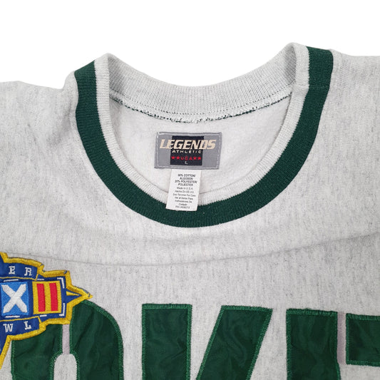 Mens Grey Legends Vintage 1998 90s Green Bay Packers NFL Superbowl Crewnecks Jumper