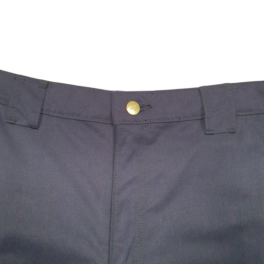 Mens Navy Millwork Workwear Utility Reflective Flame Resistant Cargo Trousers