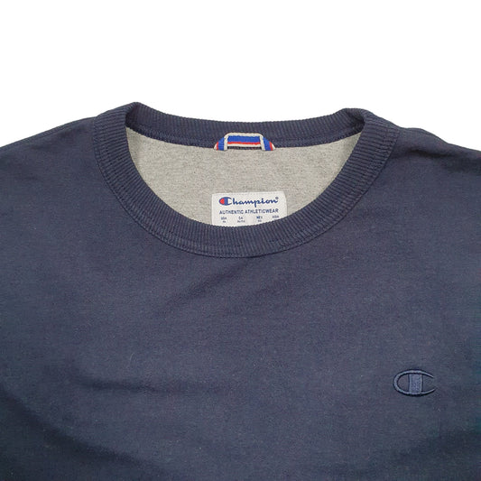 Mens Navy Champion Crewneck Jumper