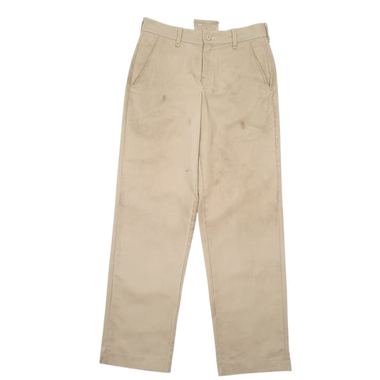 Mens Beige Red Kap Workwear Pant Chino Trousers