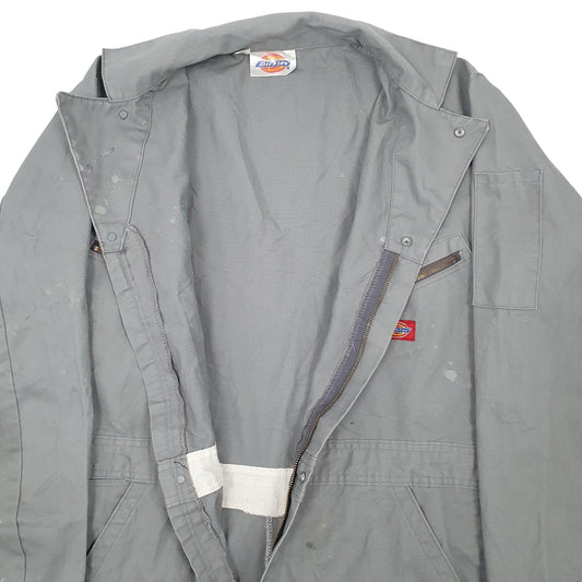Mens Grey Dickies Cardigan Coat