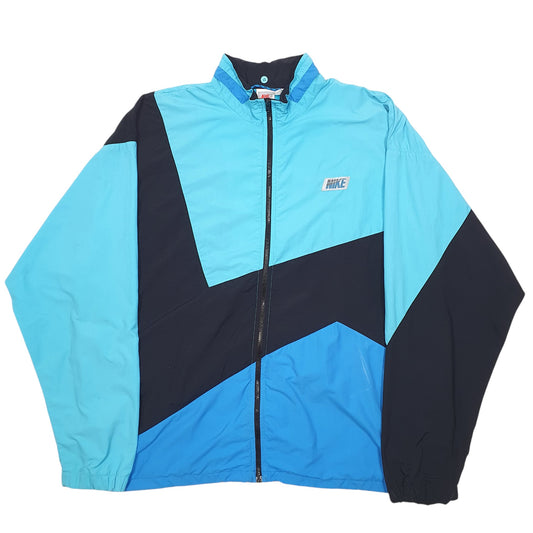 Mens Black Nike Vintage 80s Retro Coat