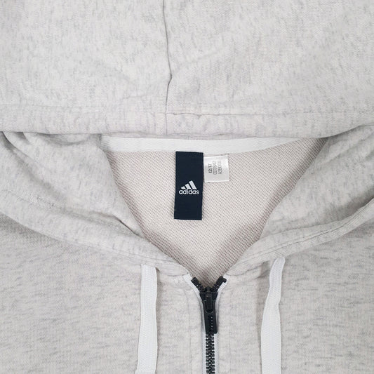 Mens Grey Adidas Full Zip Jumper
