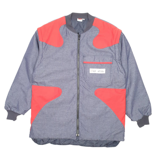 Mens Blue Marsh Quilted Lined French Clemessy Gilet Two In One Coat