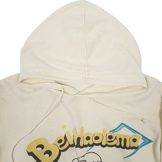 Mens Cream Unbranded Vintage Full Zip Jumper