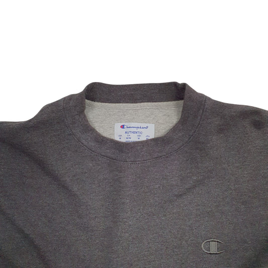 Mens Grey Champion Crewneck Jumper