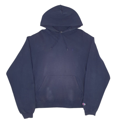 Mens Navy Champion Snag in the thread on the back near Hem. Hoodie Jumper