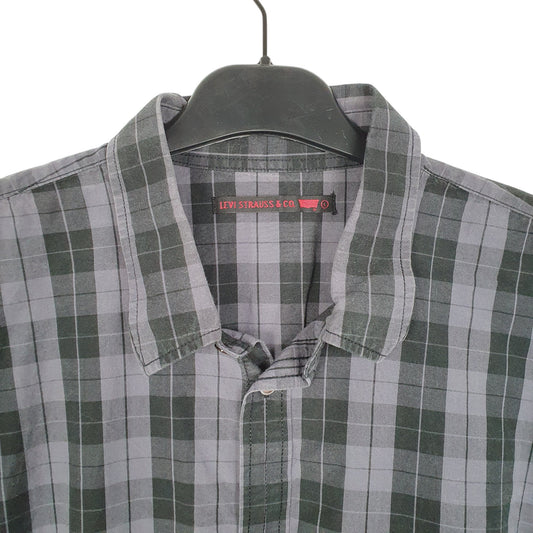Mens Grey Levis Long Sleeve Shirt