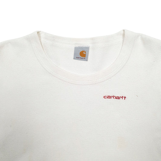 Mens White Carhartt Crewneck Jumper
