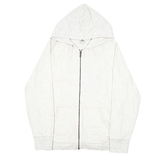 Mens Cream Champion Hoodie Waffle Full Zip Jumper