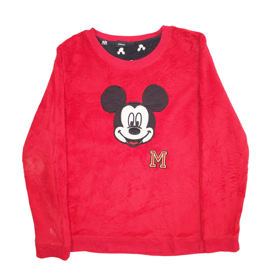 Womens Red Disney Crewneck Jumper