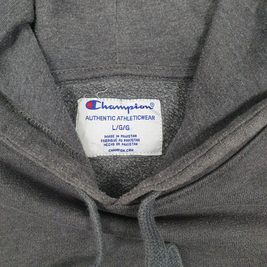 Mens Grey Champion Hoodie Jumper