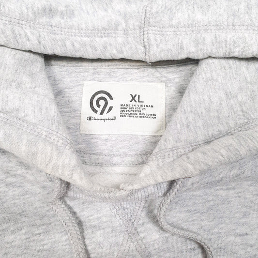 Mens Grey Champion C9 Hoodie Jumper
