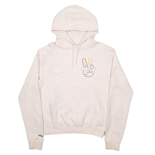 Womens Pink Adidas Hoodie Jumper