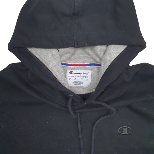 Mens Black Champion Hoodie Jumper