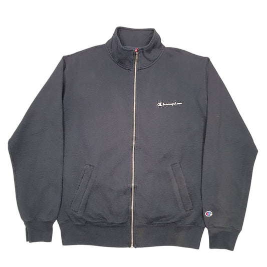 Mens Black Champion Full Zip Jumper