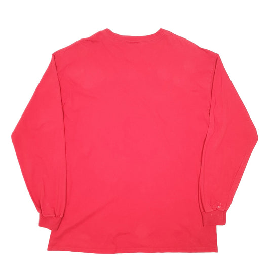 Mens Red Adidas Long Sleeve T Shirt