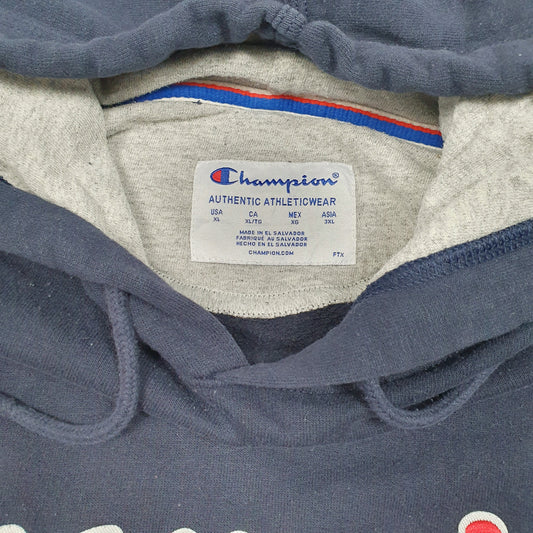 Mens Navy Champion Hoodie Jumper