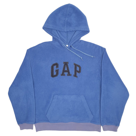 Mens Blue Gap Spellout Hoodie Jumper