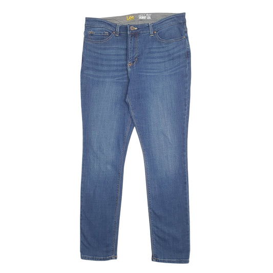 Womens Blue Lee Midrise Stretch Fit Casual JeansW36 L30
