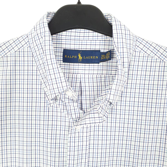 Mens White Ralph Lauren Long Sleeve Shirt