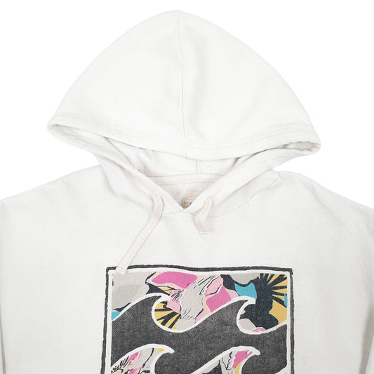 Womens White Billa Bong Hoodie Jumper