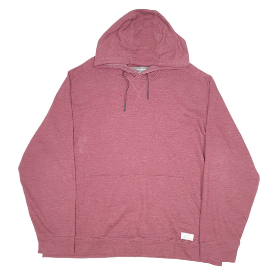 Mens Burgundy Eddie Bauer Hoodie Jumper