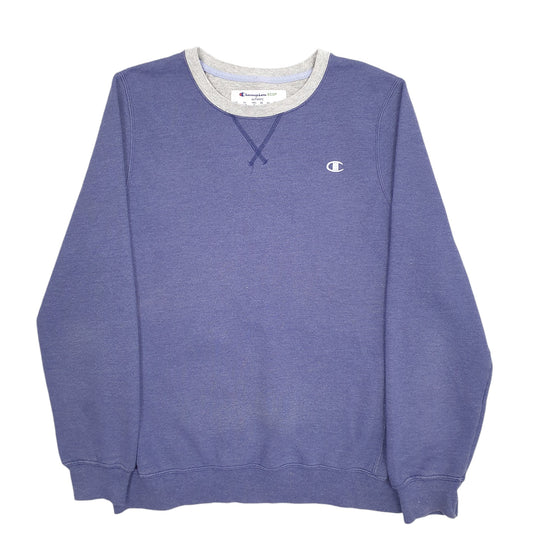 Mens Blue Champion Crewneck Jumper