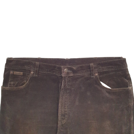 Mens Brown Wrangler Corduroy Trousers