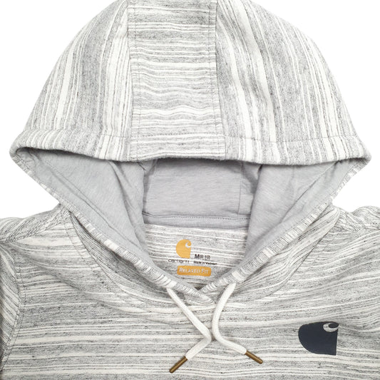 Womens Grey Carhartt Spellout Hoodie Jumper