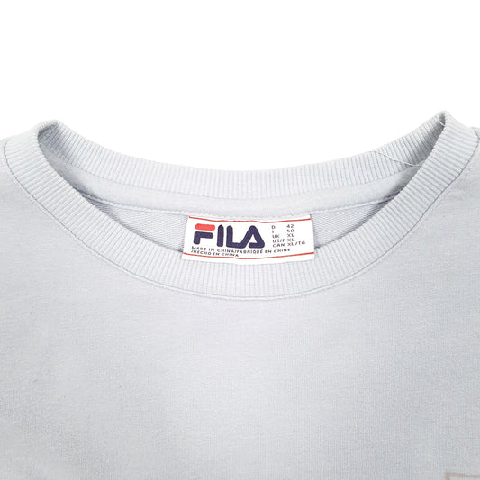 Womens Blue Fila Crewneck Jumper