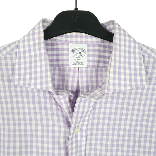 Mens Lilac Brooks Brothers Regent Long Sleeve Shirt