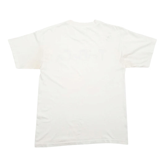 Mens White AAA Single Stitch Vintage 90s Short Sleeve T Shirt