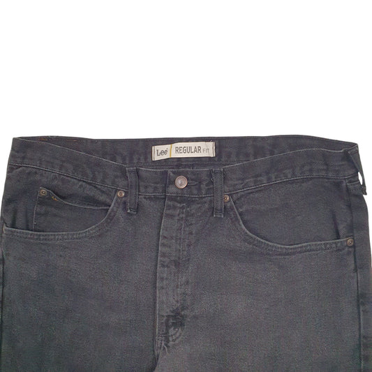 Mens Black Lee Casual JeansW36 L34
