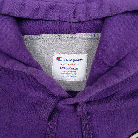 Mens Purple Champion Hoodie Jumper