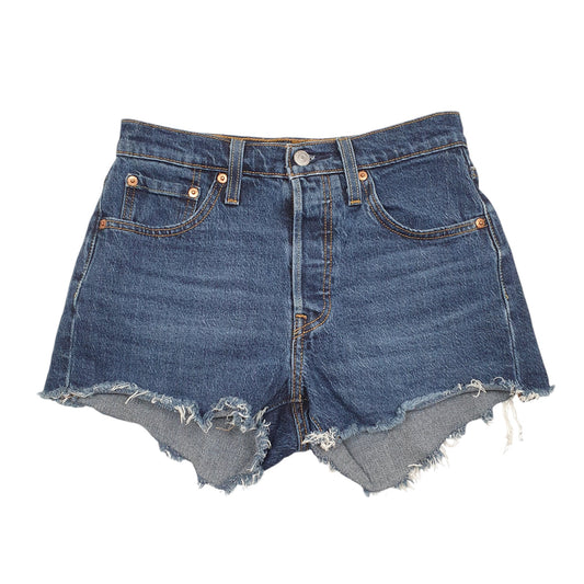 Womens Blue Levis 501 Jorts Hot Pants Denim Shorts